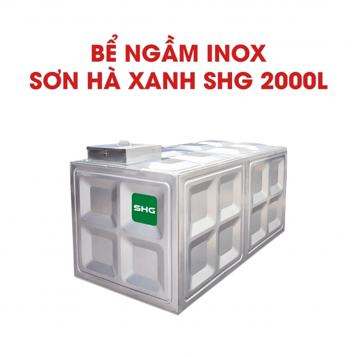 Bể nước ngầm inox Sơn Hà Xanh SHG 2000L